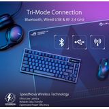ASUS ROG Azoth Gaming Toetsenbord - RGB-Black - PBT Keycaps - Gasket-Mount
