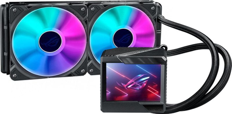 Asus - ROG RYUJIN II 240 - Vloeistofkoelsysteem - Zwart - 240 mm Radiator - 2 x 120 mm RGB Fans