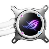 ASUS ROG Strix LC II 240 ARGB White Edition Alles-in-één AIO Vloeibare CPU-koeler 240 mm Radiator, Intel LGA1700, 115x/2066 en AMD AM4/TR4-ondersteuning, 2X 120 mm 4-pins PWM