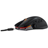 ASUS ROG Chakram X Origin kabellose RGB Gaming Maus (ROG AimPoint-Sensor, 36.000 dpi, Polling-Rate 8000 Hz, RF 2,4 GHz / Bluetooth / kabelgebunden, 11 programmierbare Tasten, Joystick, schwarz)
