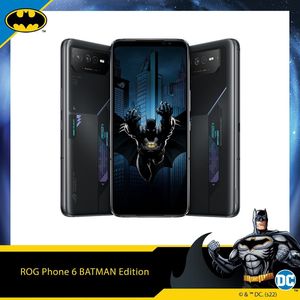 ASUS ROG Phone 6 Batman Edition (256 GB, Black, 6.78"", Dubbele SIM, 50 Mpx, 5G), Smartphone, Zwart