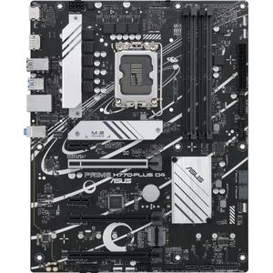 ASUS PRIME H770-PLUS D4 - Intel H770 LGA 1700 ATX moederbord (DDR4, PCIe 5.0, 3x PCIe 4.0 M.2, 2.5GB Ethernet, DisplayPort, HDMI, SATA 6 Gb/s, USB 3.2 Gen 2 Type-C, Thunderbolt USB4, Aura Sync RGB)