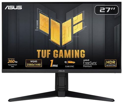 ASUS - TUF Gaming VG27AQML1A - Monitor - Zwart - 27 inch - 2560 x 1440 pixels