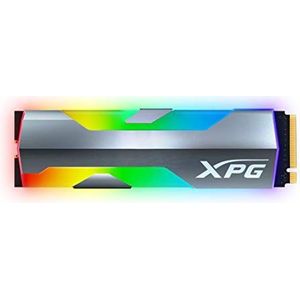 ADATA & XPG SPECTRIX S20G 1TB PCIe Gen3x4 M.2 2280 Solid State Drive- RGB design met 2500/1800 R/W snelheden om je gaming-prestaties te optimaliseren,