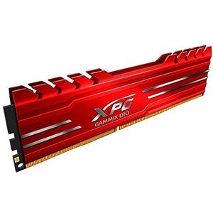 ADATA XPG GAMMIX D10 DDR4, Gaming DRAM, 3200 MHz 8GB (1x8GB), desktop werkgeheugen, ondersteuning XMP 2.0, rood