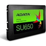 ADATA - Ultimate SU650 - SSD - 256 GB - Intern - 2.5" - SATA 6Gb/s - Zwart, Blauw