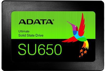 ADATA - Ultimate SU650 - SSD - 256 GB - Intern - 2.5" - SATA 6Gb/s - Zwart, Blauw