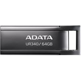 ADATA - UR340 - USB 3.2 Gen1 Flashdrive - Zwart - 64 GB - Spatwaterdicht - Schokbestendig
