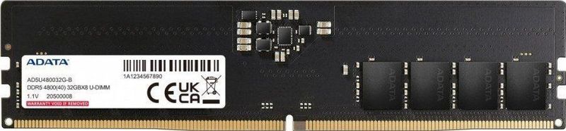 ADATA AD5U480032G-S geheugenmodule 32 GB 1 x 32 GB DDR5 4800 MHz ECC