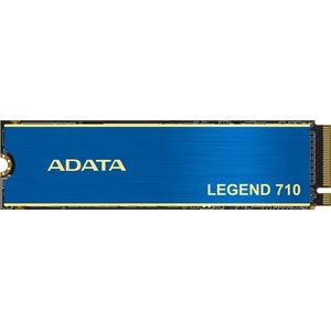 ADATA SSD Legend 710 512 GB (2400/1800 MB/s) PCIe Gen 3x4 2280, SSD Toolbox, NVMe 1.3, PC Gaming, 3D NAND, LDPC, AES-encryptie 256 Bits blauw