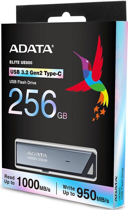 Adata - UE800 - USB-stick - 256GB - USB-C 3.2 Gen 2 - Slank Design