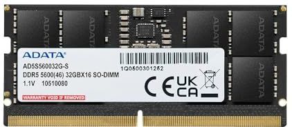 ADATA - DDR5-5600 SO-DIMM - RAM Geheugen - 5600 MHz - 1,1V