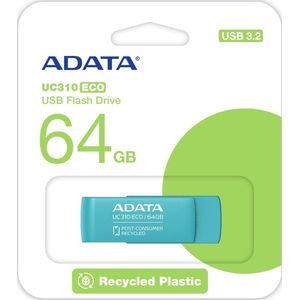 Adata - UC310 ECO - USB-stick - Groen - 64GB - USB-A 3.2 Gen 1