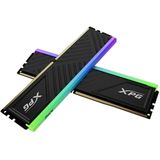 Adata DDR4 32GB 3200-16 K2 XPG Spectrix D35G RGB zwart (AX4U320016G16A-DTBKD35G) (2 x 16GB, 3200 MHz, DDR4 RAM, DIMM 288 pin), RAM, Zwart