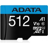 ADATA - Premier Geheugenkaart - 512GB - microSDXC - Zwart, Blauw