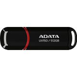 Adata Pendrive UV150 USB3.2 zwart (512 GB, USB A), USB-stick, Rood, Zwart