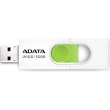 Adata UV320 USB-stick USB Type-A 3.2 Gen 1 (3.1 Gen 1) Groen, Wit (512 GB, USB A), USB-stick, Groen, Wit