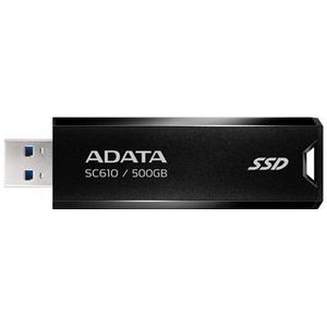 A-DATA - SC610 - Externe SSD - 500 GB - Zwart - USB 3.2 Gen 2