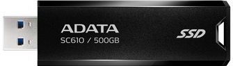 A-DATA - SC610 - Externe SSD - 500 GB - Zwart - USB 3.2 Gen 2