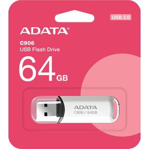 Adata - Pendrive C906 - USB-stick - Wit - 64 GB - USB-A