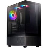 XPG - Invader X Mini - PC-behuizing - Zwart - Mid-Tower - 5 ARGB-fans
