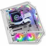 Mars Gaming MC51W, Behuizing Gaming PC ATX, Dubbel Gehard Glas, 5x Ventilator RGB 12cm, Wit