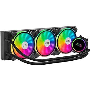 Mars Gaming ML360, Vloeistofgekoeld, TDP 550W, 3x Dubbele ARGB Ventilator, Zwart