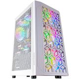 Mars Gaming - MCMESHW - Gaming PC Behuizing - Wit - Micro ATX - Totaal Mesh Ontwerp