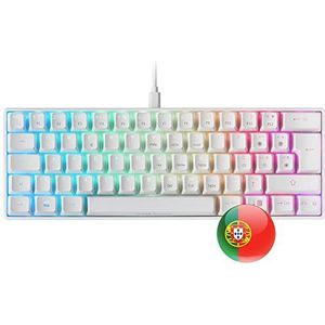 Mars Gaming MKMINIWBPT Zwart, RGB Mechanisch Toetsenbord, UltraCompact, Switch Blauw, PT