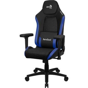 Aerocool CROWNBB Blauw, Ergonomische Gaming Stoel, Verstelbare Kussens, Premium Synthetisch Leer