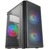 Mars Gaming - MC300 - PC Behuizing - Zwart - Micro ATX - Mini ITX - RGB