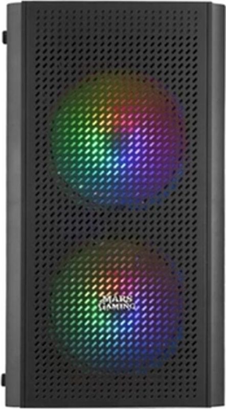 Mars Gaming - MC300 - PC Behuizing - Zwart - Micro ATX - Mini ITX - RGB