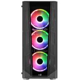 Aerocool - PRISMBKV3 - ATX PC Behuizing - Zwart - 4 ARGB Ventilatoren - Gehard Glas