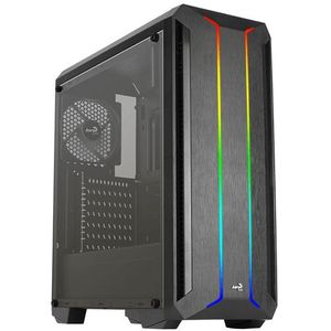 AeroCool - Skyline ARGB V1 - Midi-toren - Zwart - Acrylglas - PC-behuizing