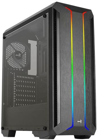 AeroCool - Skyline ARGB V1 - Midi-toren - Zwart - Acrylglas - PC-behuizing