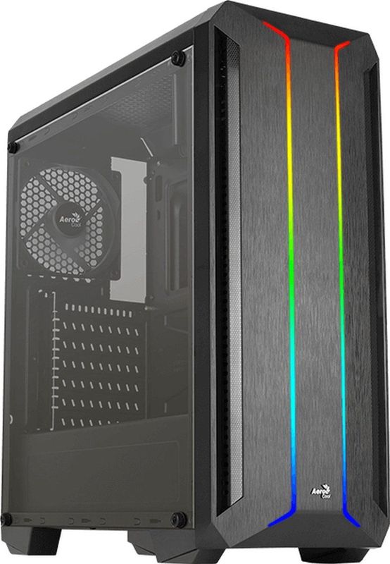 AeroCool Skyline ARGB Midi-tower PC-behuizing Zwart