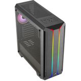 Aerocool - SKYLINEV2BK - PC ATX-Behuizing - Zwart - Dubbel Frontpaneel LED ARGB