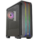 Aerocool - SKYLINEV2BK - PC ATX-Behuizing - Zwart - Dubbel Frontpaneel LED ARGB