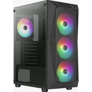 AeroCool - Falcon - PC-behuizing - Zwart - Materiaal: Acrylglas