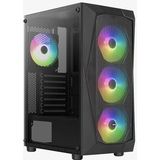 Aerocool - Falcon ARGB - Tempered Glass PC-Behuizing - Zwart - Mid-Tower