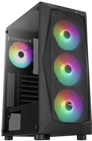 Aerocool - Falcon ARGB - Tempered Glass PC-Behuizing - Zwart - Mid-Tower