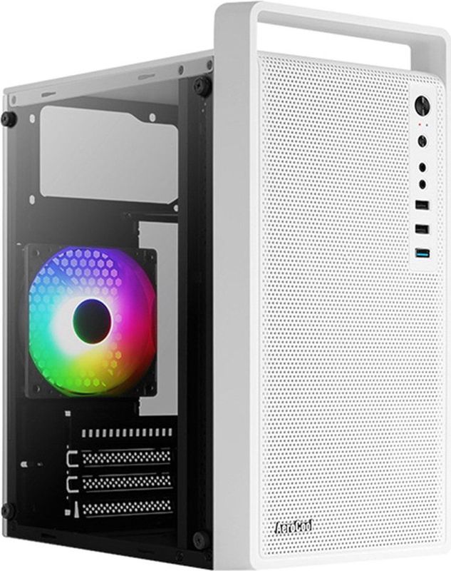 Case Aerocool PGS CS-109-G-WT-v1 FRGB Wit