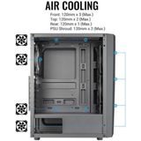 Aerocool - Bladebk - PC Behuizing - Zwart - Mid-tower - RGB Frontpaneel