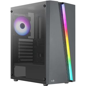 Aerocool - Bladebk - PC Behuizing - Zwart - Mid-tower - RGB Frontpaneel