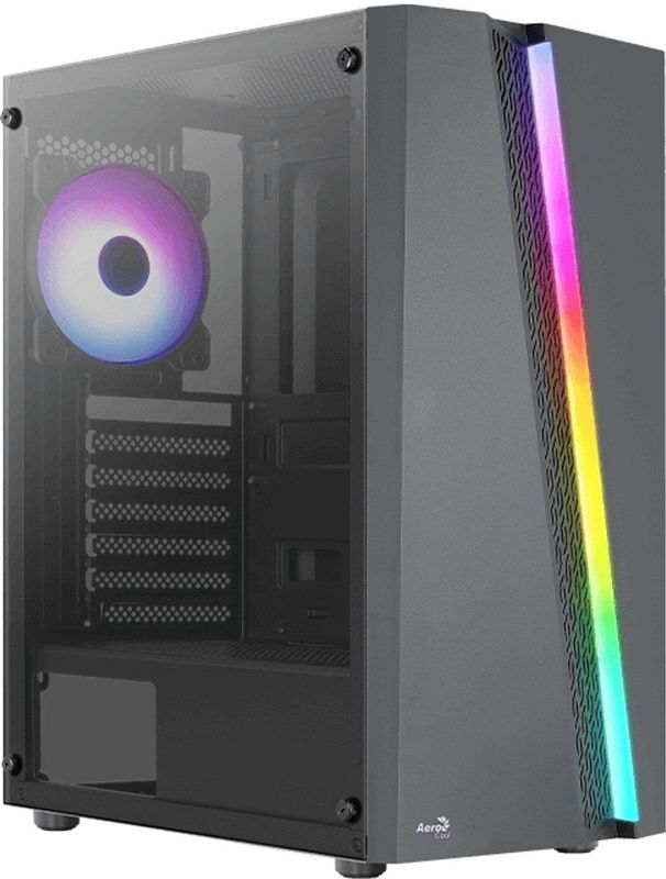 Aerocool - Bladebk - PC Behuizing - Zwart - Mid-tower - RGB Frontpaneel
