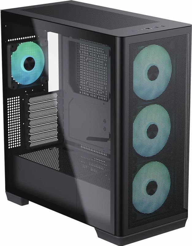 APNX - C1 Midi-Tower - PC Behuizing - Zwart - Gehard Glas