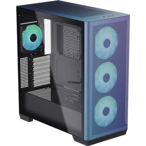 APNX C1 Midi-Tower - Gehard Glas - ChromaFlair - 4 Ventilatoren Geïnstalleerd