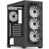 AeroCool - D501A-G-BK-v2 - PC-behuizing - Zwart - Houtlook - ATX/Mini-ITX/mATX