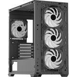 Aerocool - D301A - PC Behuizing - Tempered Glass - Zwart