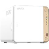 QNAP TS-462-4G data-opslag-server NAS Tower Intel® Celeron® N4505 4 GB DDR4 0 TB QNAP QTS Wit